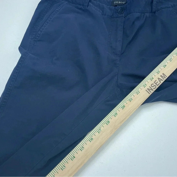 Talbots Womens Size 12 Blue crop pants signature 0941 - Picture 9 of 10
